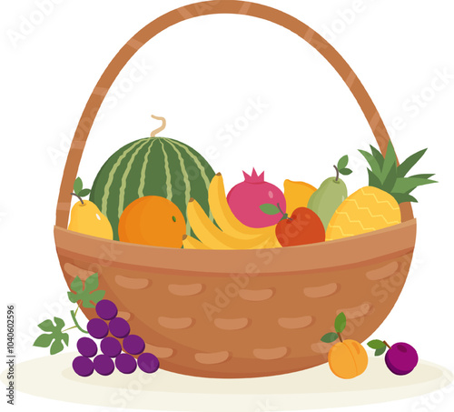 basket with fruits