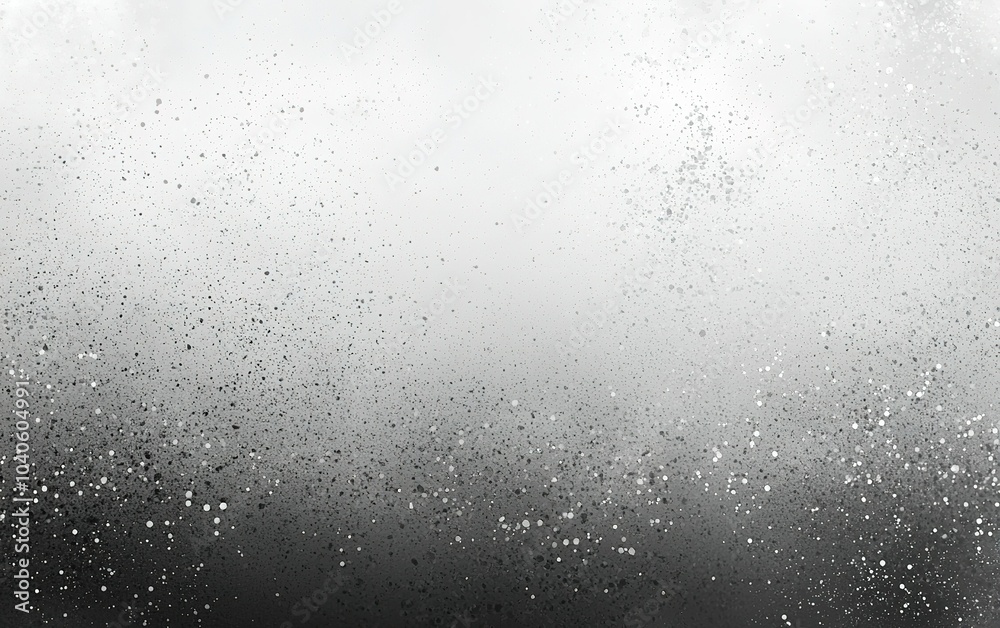 Abstract monochrome texture of scattered particles creating a misty atmosphere in a grayscale palette Abstract monochrome texture of scattered particles creating a misty atmosphere in a grayscale palette