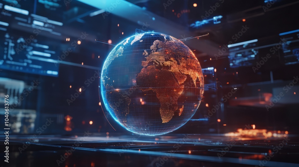 Futuristic Global Connections Futuristic Global Connections