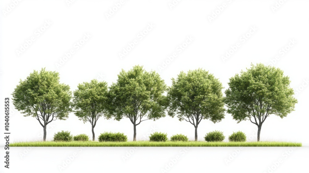 Fototapeta premium Green Tree Line