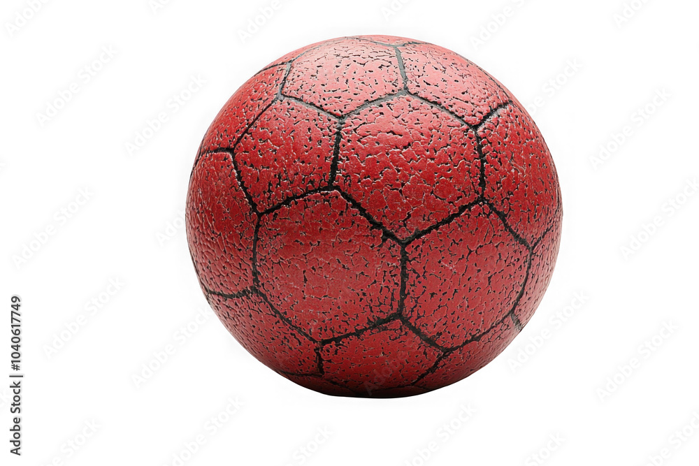 Red Handball isolated on transparent background, png file, no background png file