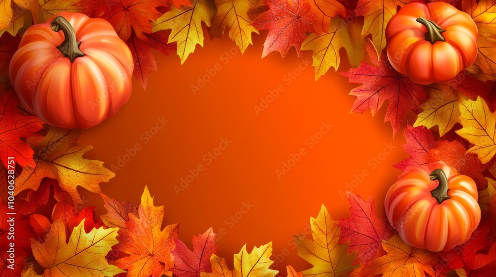 Autumn Pumpkin Frame Autumn Pumpkin Frame