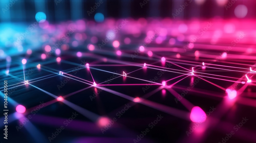 Digital algorithm mapping, floating neon grids, advanced AI development, futuristic design Digital algorithm mapping, floating neon grids, advanced AI development, futuristic design