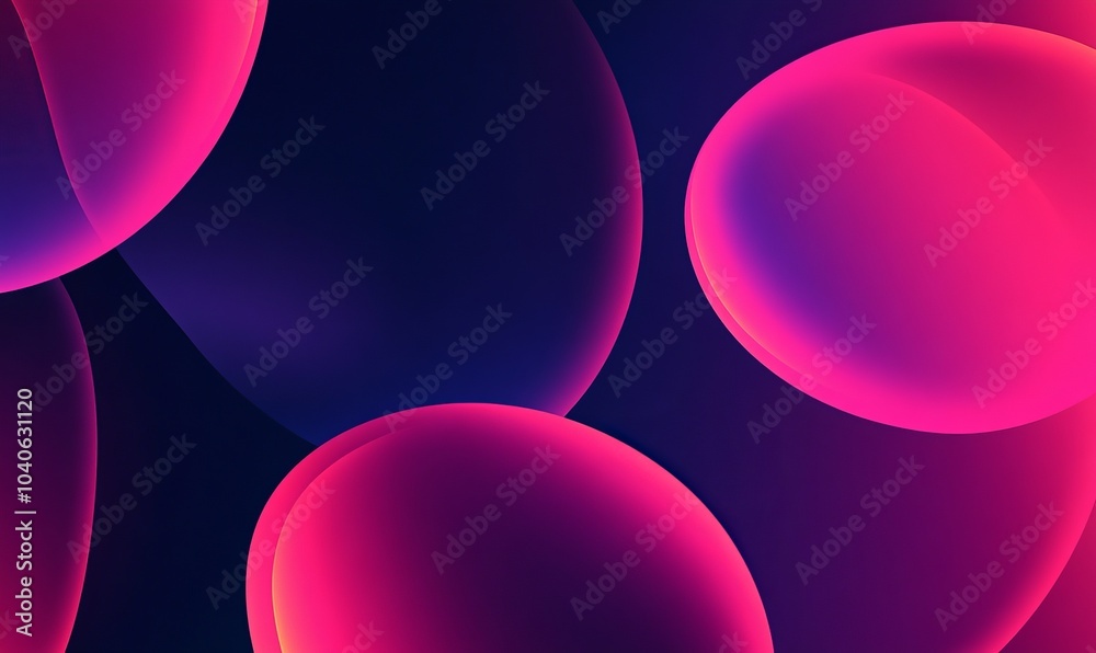 Obraz premium A stylish dark pink template with colorful, blurry circles. This design is perfect for creating eye-catching ads, posters, or website banners