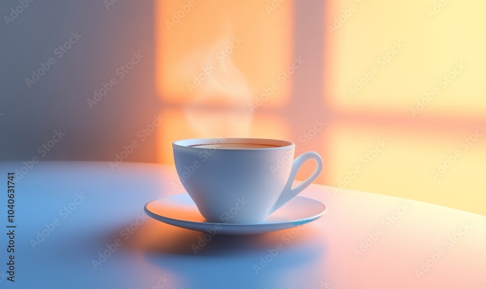 Concept of calm and relaxation, as the cup of coffee Concept of calm and relaxation, as the cup of coffee