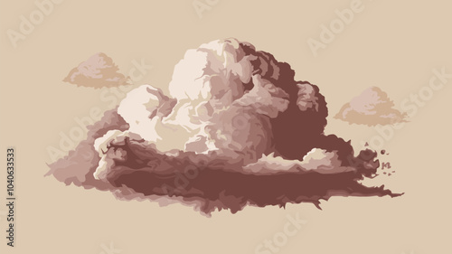 Beige Cloud Overlay