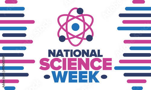 National Science Week. Celebrating science, technology, engineering and maths. DIY. Medical and healthcare. Vector illustration