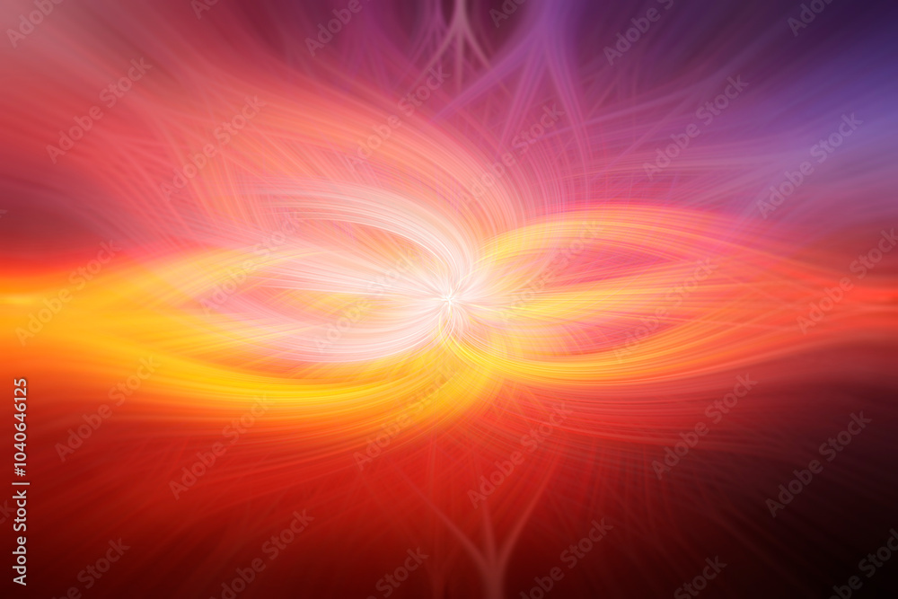Abstract colorful and vibrant background made of bright waving and swirling light trail patterns or glowing fibers. Futuristic and psychedelic background with speed and blurred motion. Abstract colorful and vibrant background made of bright waving and swirling light trail patterns or glowing fibers. Futuristic and psychedelic background with speed and blurred motion.