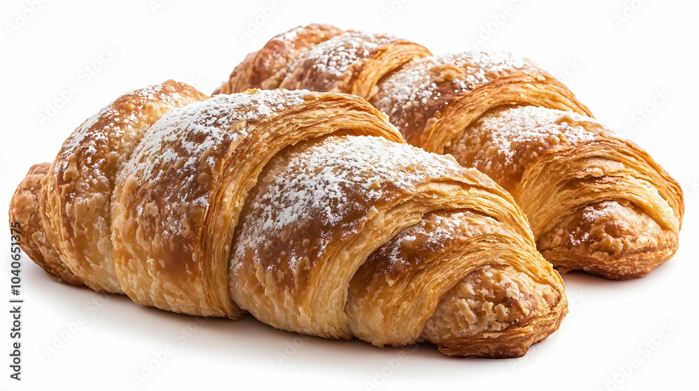 A pastry made with dough of flour and shortening. Isolated on white background, - A pastry made with dough of flour and shortening. Isolated on white background, -