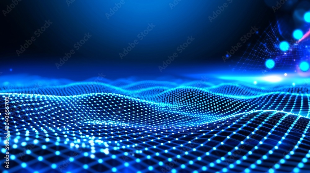 Technology connection digital big data concept. Abstract of digital data flow on blue background. Transferring of big data. Blockchain data storage, server, high-speed internet connection. Technology connection digital big data concept. Abstract of digital data flow on blue background. Transferring of big data. Blockchain data storage, server, high-speed internet connection.
