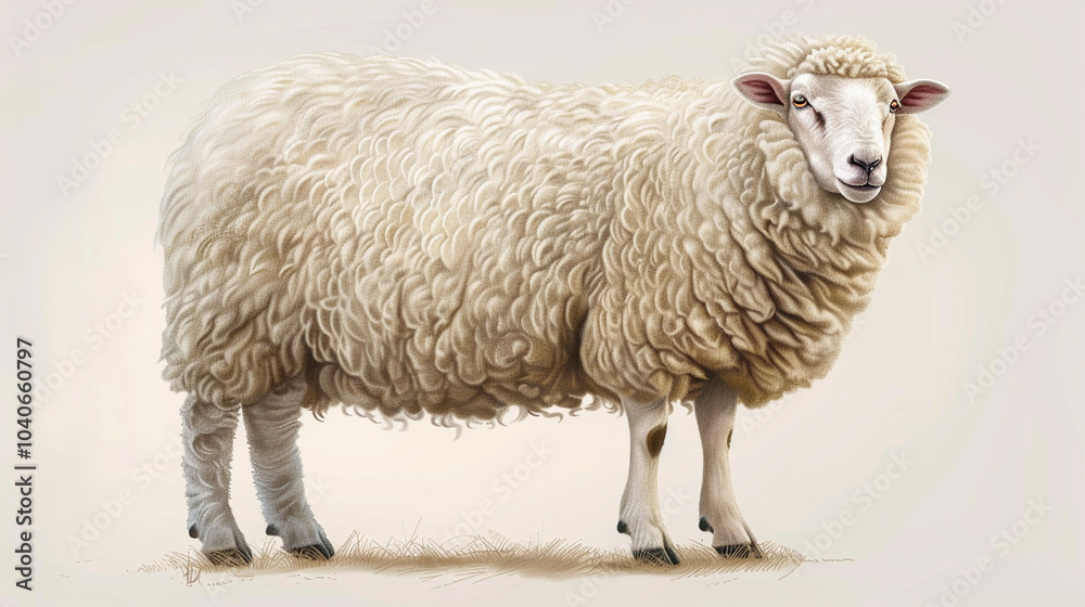 Simple sheep illustration for Eid ul Adha Simple sheep illustration for Eid ul Adha
