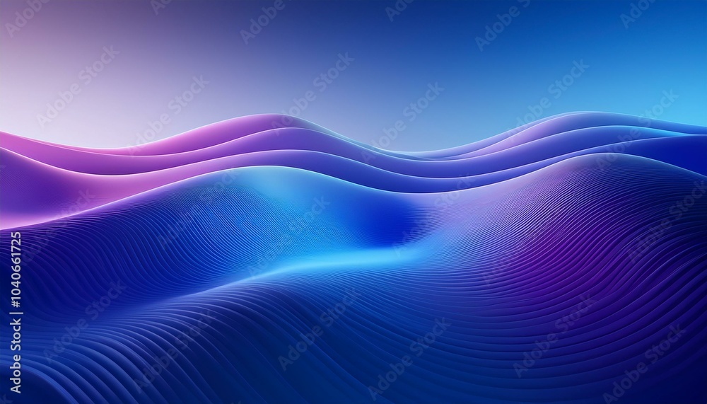 Fototapeta premium 波のように揺れるグラデーション
