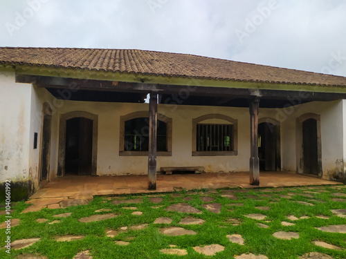 Former house used as the administrative center of a farm, converted into a museum currently inside a state park in Minas Gerais, Brazil.