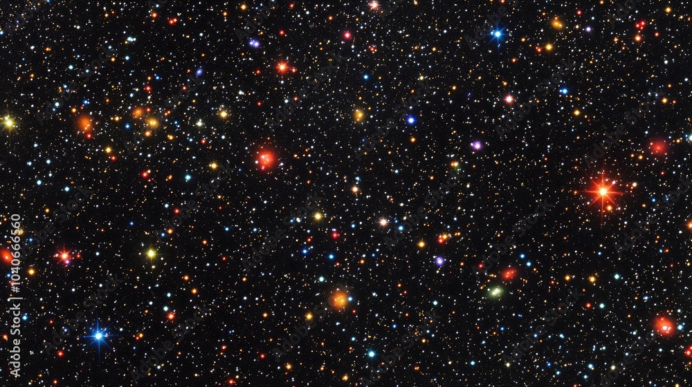 High definition star field background in a 3D cartoon rendering Colorful starry night sky texture depicting the vastness of outer space High definition star field background in a 3D cartoon rendering Colorful starry night sky texture depicting the vastness of outer space