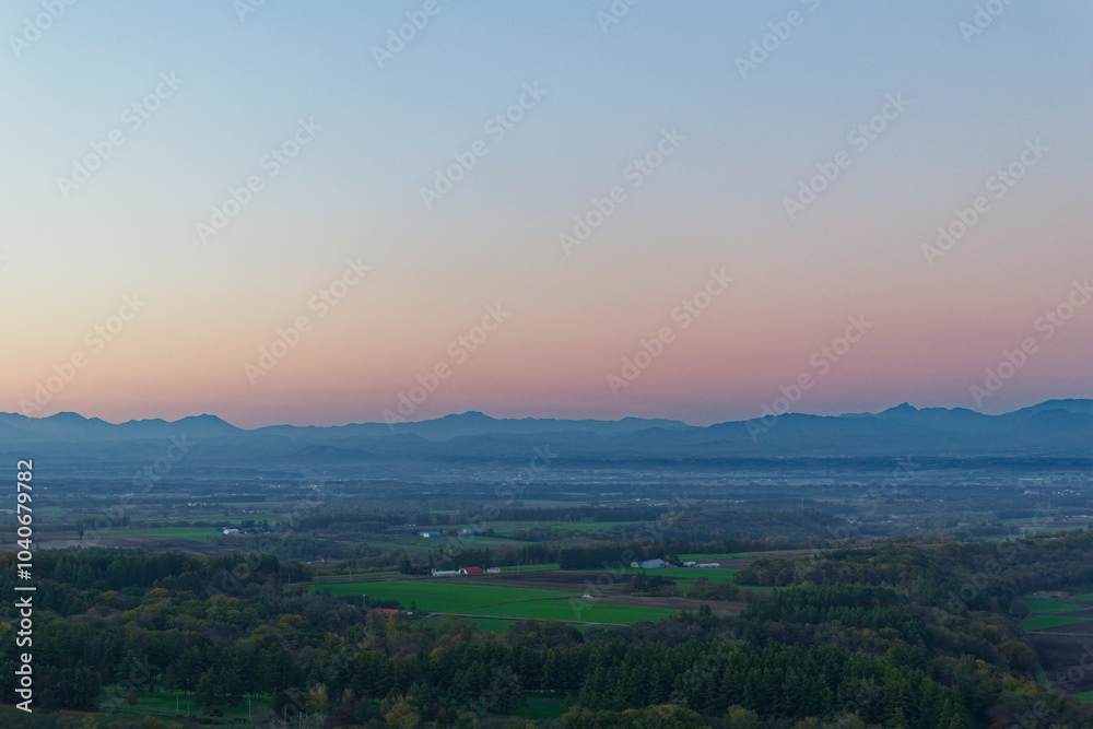 Fototapeta premium 新嵐山展望台から見た風景