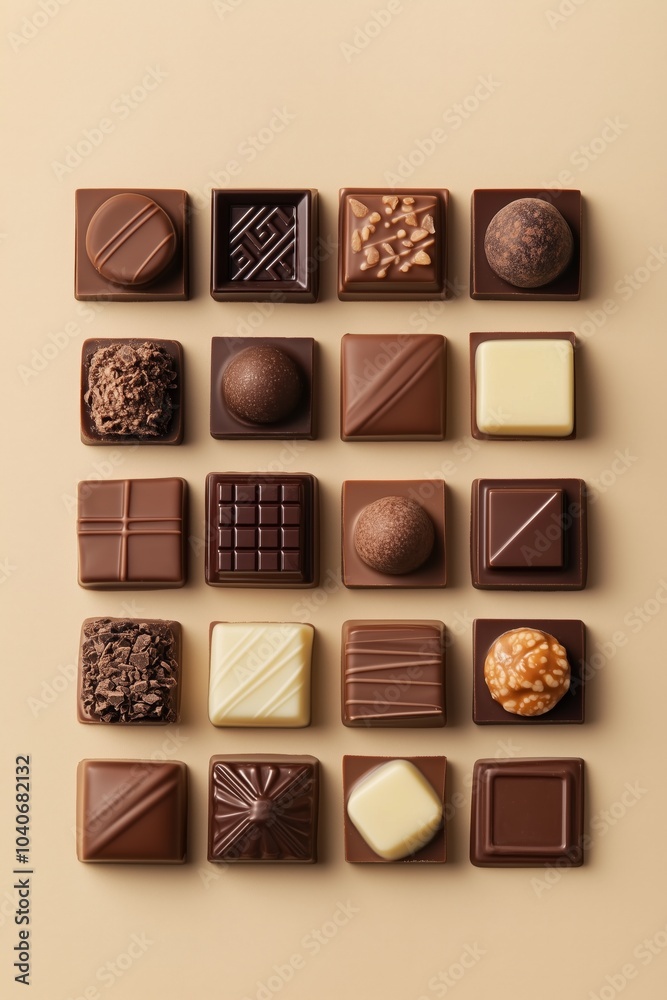 Obraz premium Assorted Gourmet Chocolate Collection
