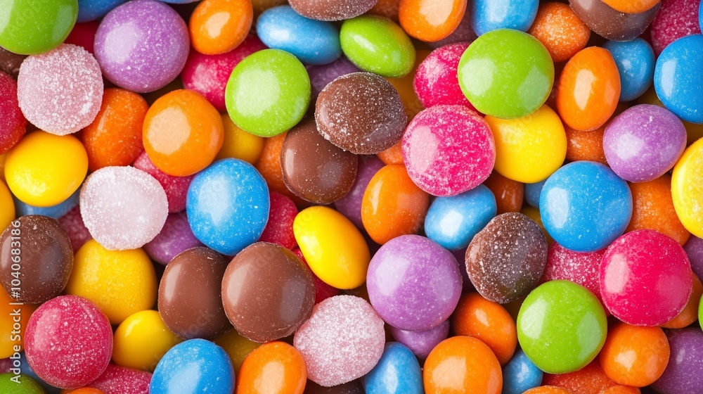 Array of Colorful Candy Treats and Sweets Array of Colorful Candy Treats and Sweets