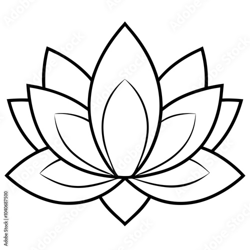 lotus flower isolated on white