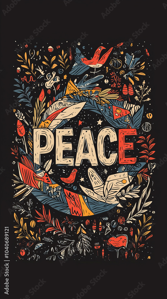 Peace in harmony with nature and faith – Middle East symbolism. Peace in harmony with nature and faith – Middle East symbolism.