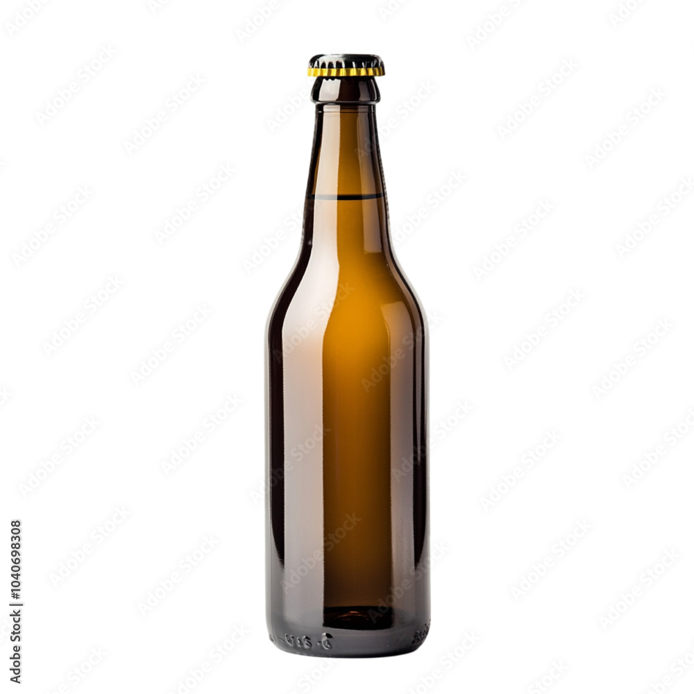 beer bottle isolated on white , transparent beer bottle isolated on white , transparent