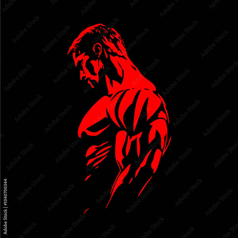 Fototapeta premium Bodybuilder Logo