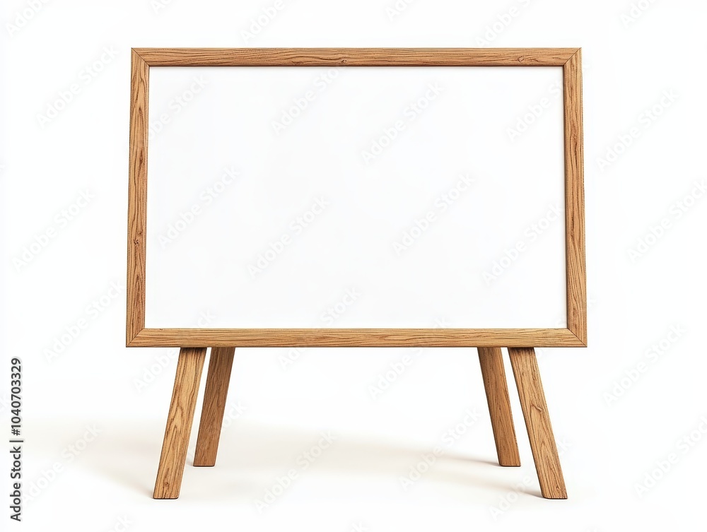 Empty wooden frame on white isolated background for mockup design. Empty wooden frame on white isolated background for mockup design.