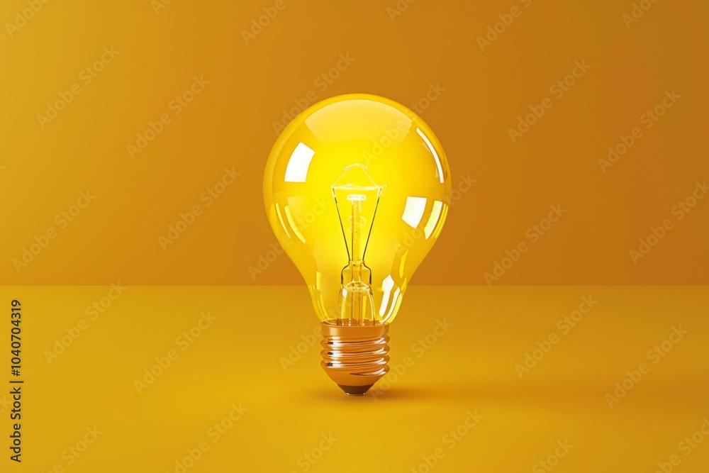 Yellow light bulb, lamp mockup, lightbulbs banner, minimal light bulbs with copy space, creativity idea Yellow light bulb, lamp mockup, lightbulbs banner, minimal light bulbs with copy space, creativity idea