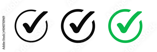 check box icon with correct, accept checkmark icons tick box checked, check list square frame - checkbox symbol approved sign	