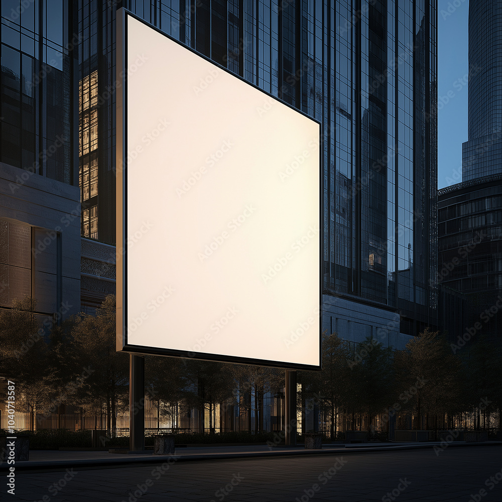 blank billboard on the street blank billboard on the street