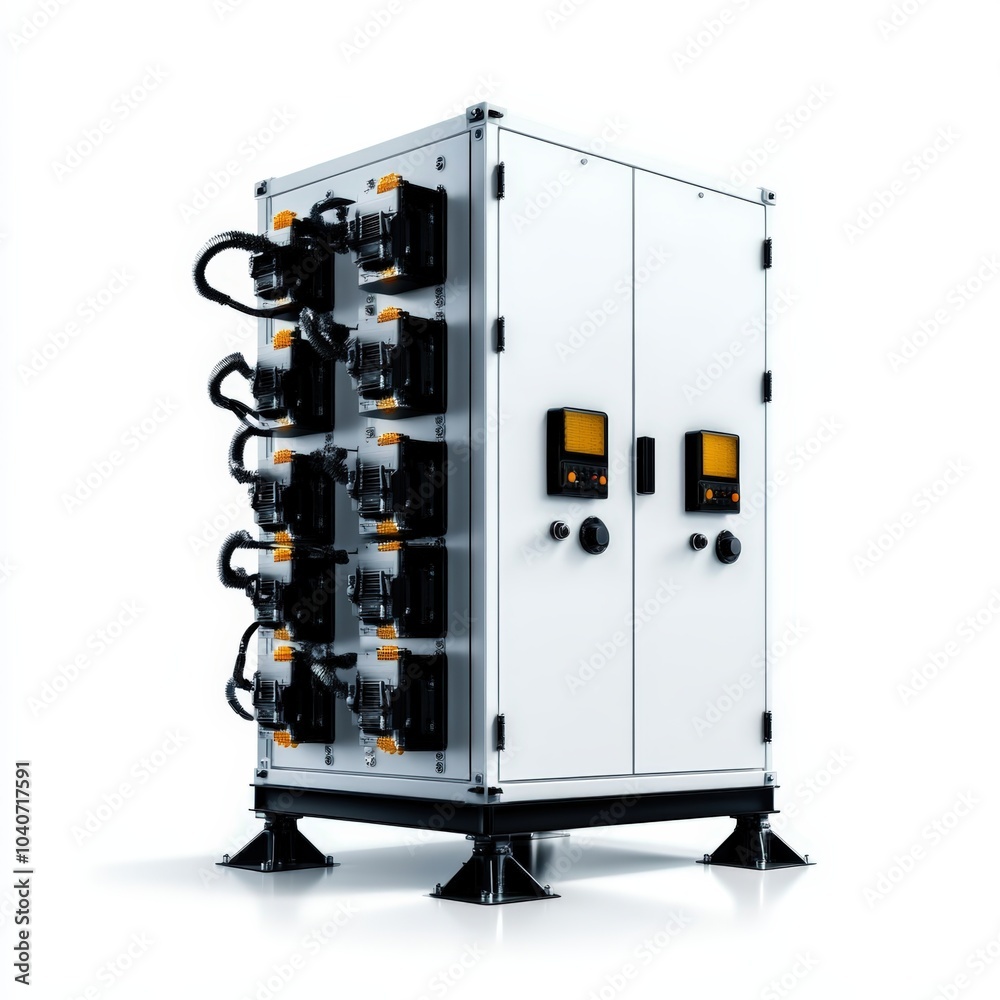 Industrial control panel equipment on a white isolated background. Industrial control panel equipment on a white isolated background.