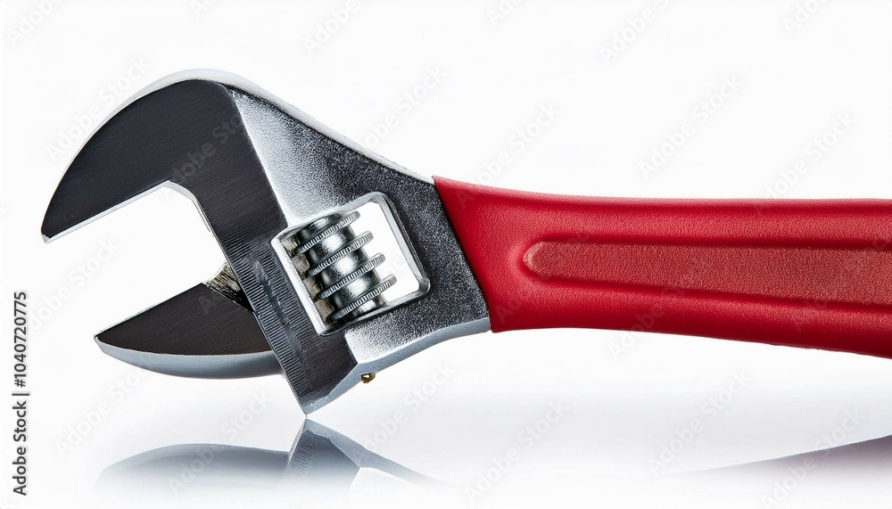 Obraz premium adjustable wrench isolated on white