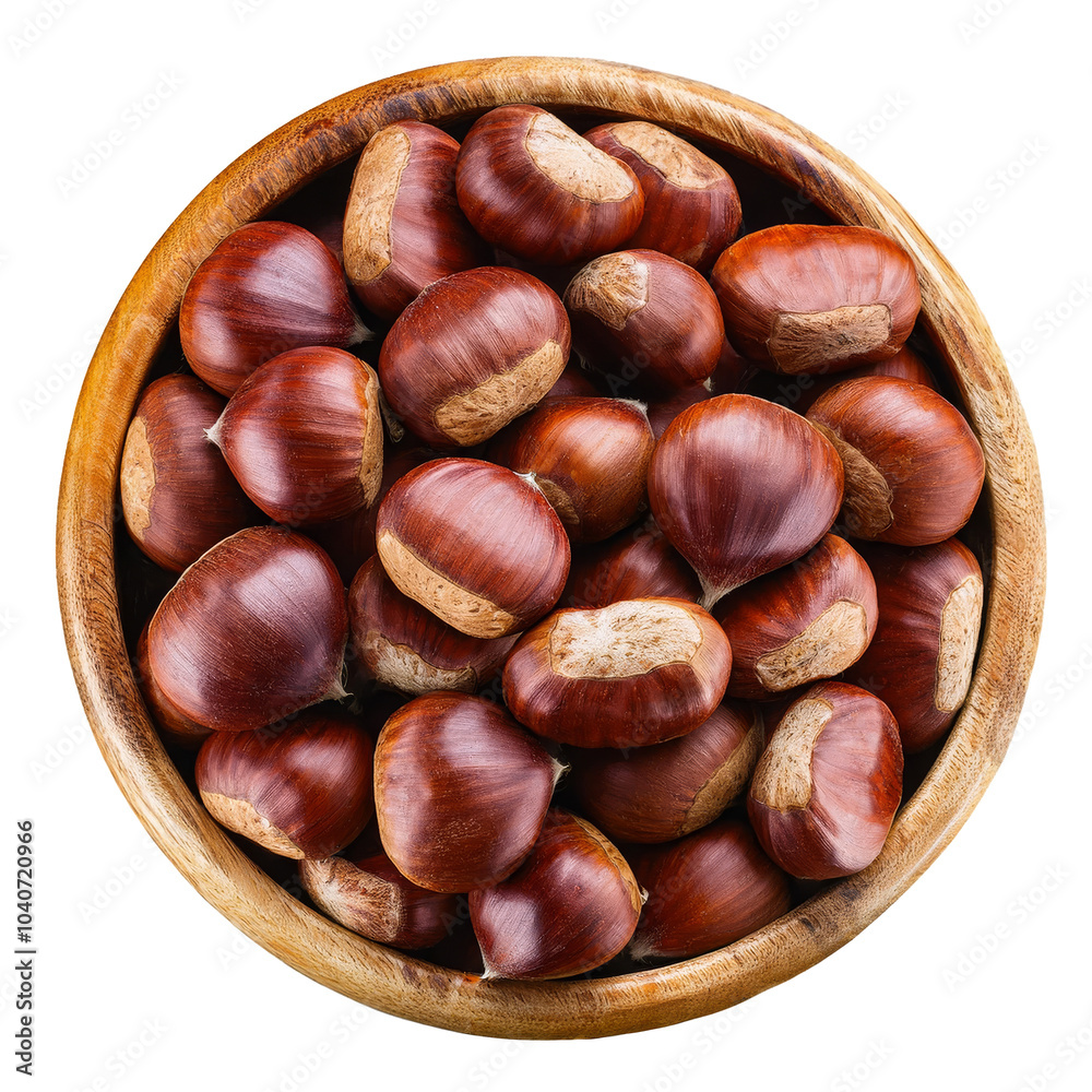 Pile of chestnuts isolated on a white background
Pile of chestnuts isolated on a white background