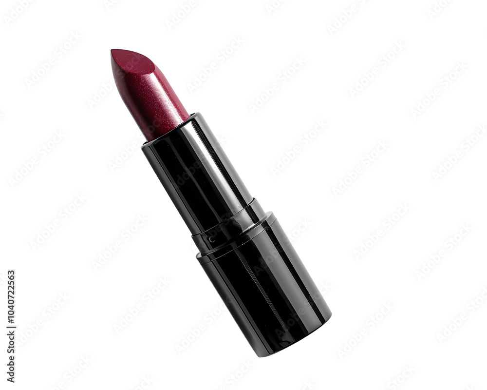 A vibrant and elegant lipstick in a sleek black casing, perfect for adding a touch of glamour to any makeup collection. A vibrant and elegant lipstick in a sleek black casing, perfect for adding a touch of glamour to any makeup collection.