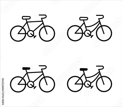 Bicycle icon vector illustration.
