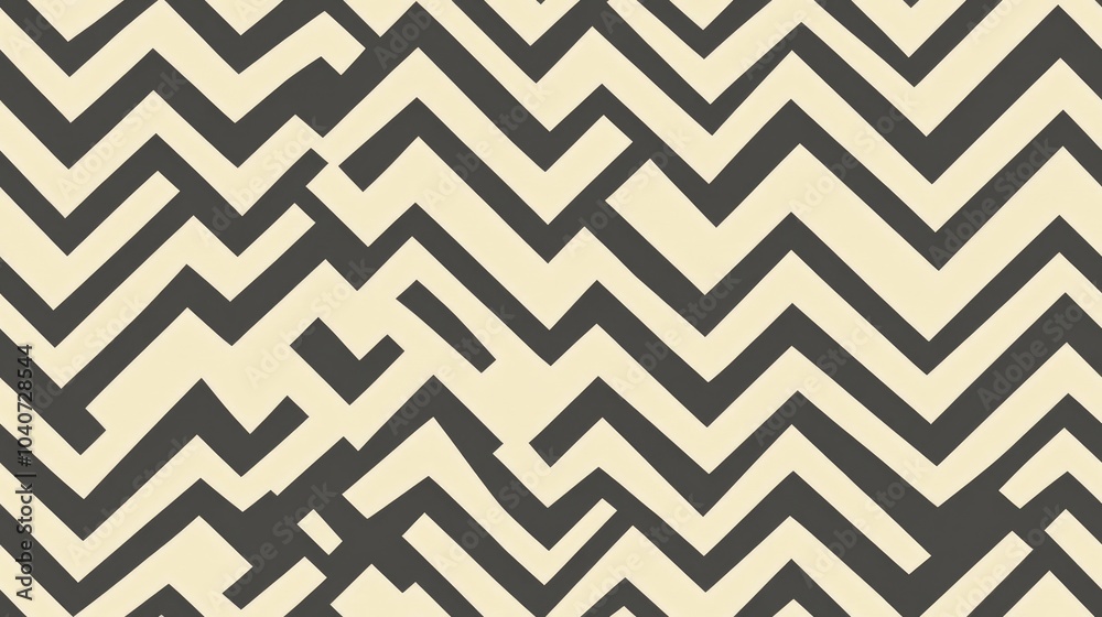 Abstract geometric pattern with black and white zigzags. Abstract geometric pattern with black and white zigzags.
