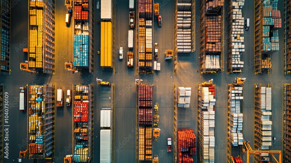 A dynamic logistics hub buzzing with activity, symbolizing the heartbeat of global trade, The photography style focuses on the density and careful arrangement of stored items A dynamic logistics hub buzzing with activity, symbolizing the heartbeat of global trade, The photography style focuses on the density and careful arrangement of stored items