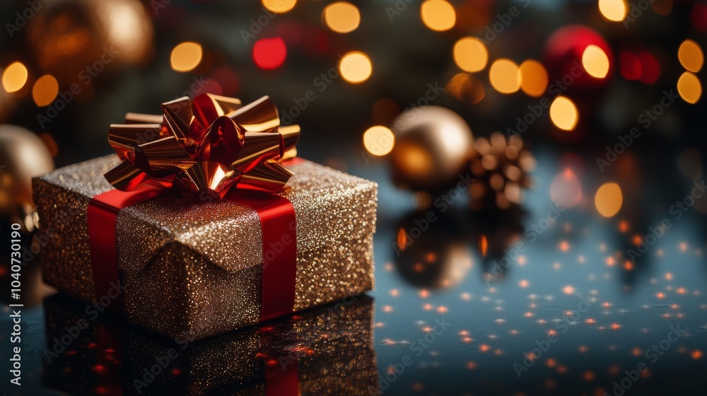 golden christmas gift box golden christmas gift box