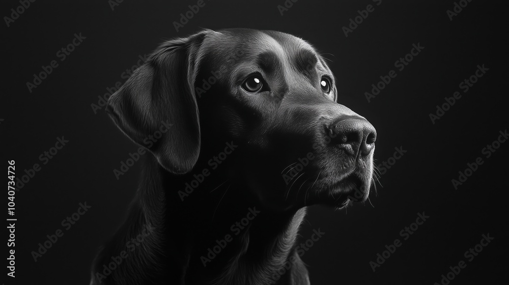 Steadfast Gaze: A Striking Portrait of a Loyal Dog Steadfast Gaze: A Striking Portrait of a Loyal Dog