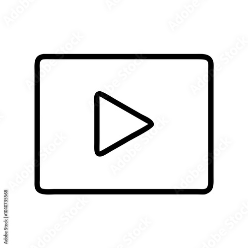 Minimalistic Play Button Icon