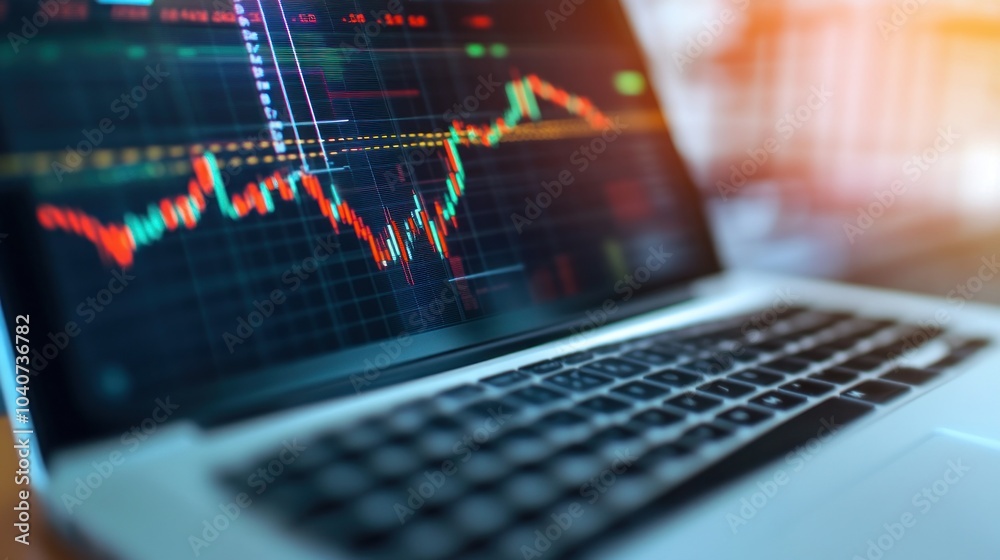 Stock Market Analysis on Laptop Stock Market Analysis on Laptop