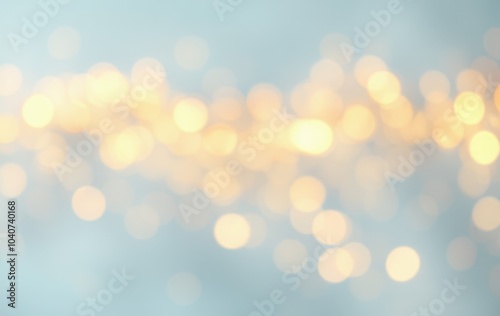 Golden and blue bokeh festive background