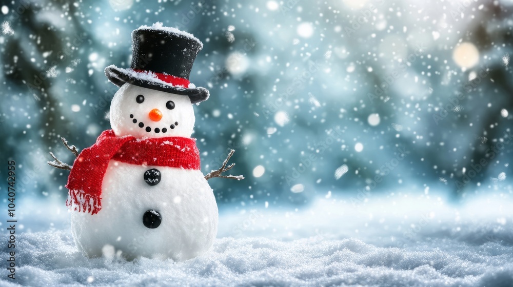 snowman with smiling face in the park. snowman with smiling face in the park.