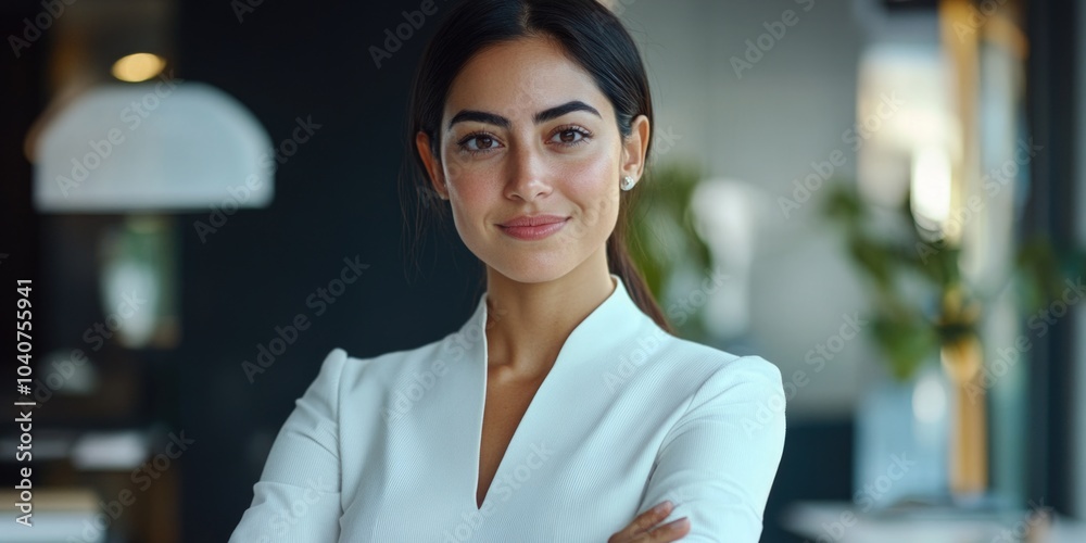 Professional Portrait of a Woman in a Business Setting