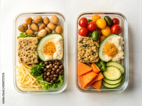 Healthy Meal Prep with Quinoa, Vegetables, and Chicken