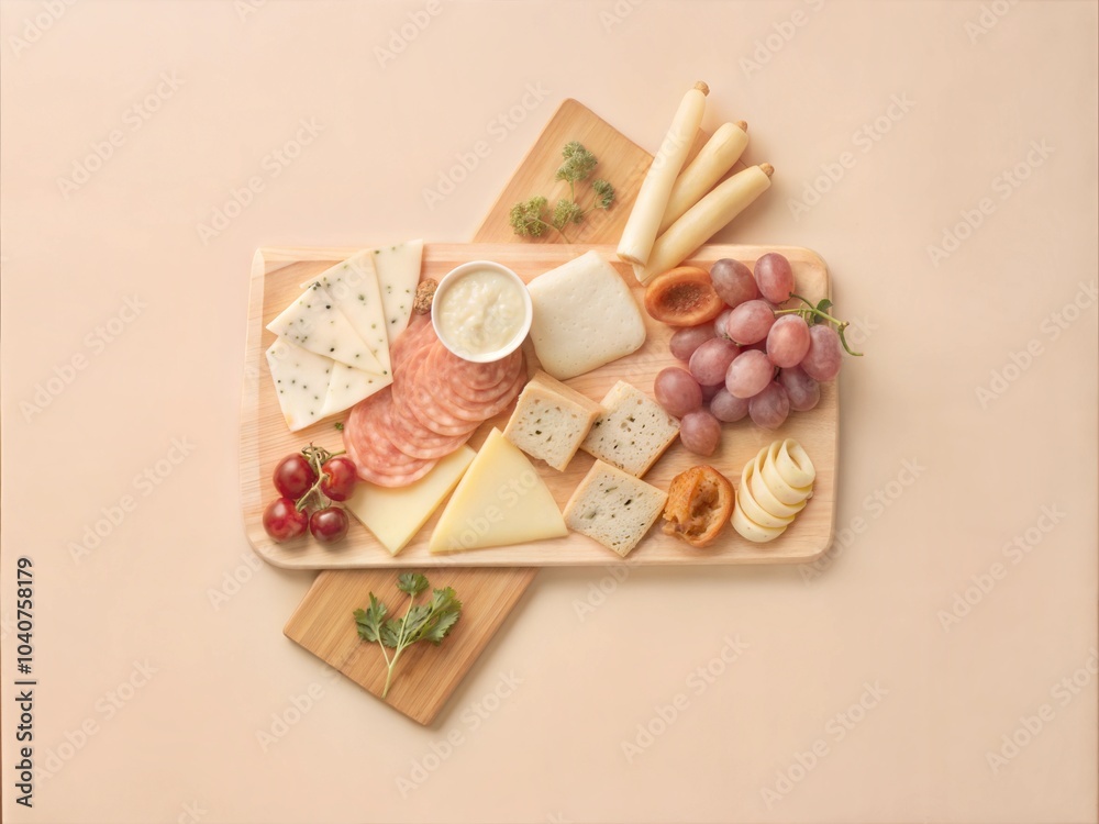 Gourmet Charcuterie Board with Fruits and Cheese Gourmet Charcuterie Board with Fruits and Cheese