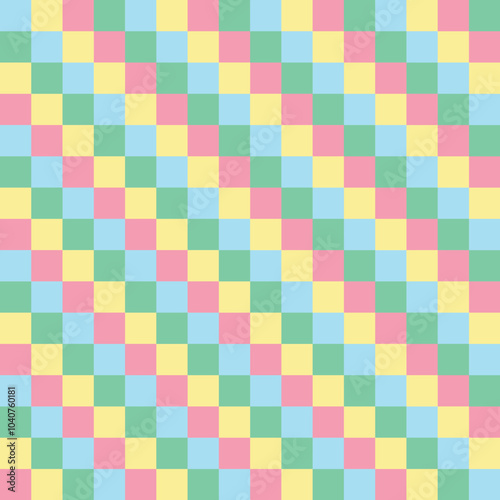 Hand drawn colour blocked pattern illustration
geometric