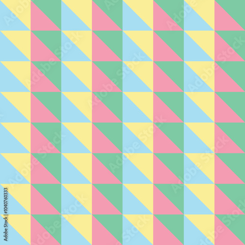 Hand drawn colour blocked pattern illustration
geometric
