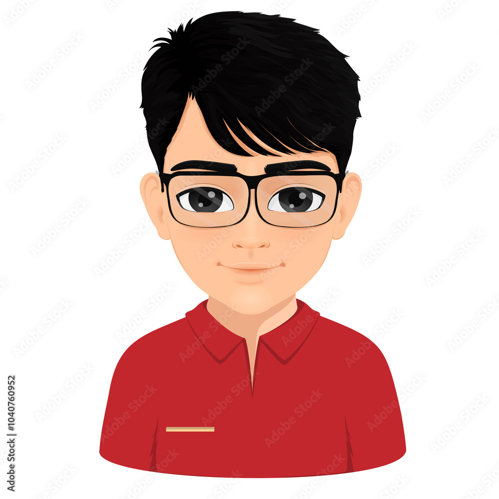 Portrait of cute boy with glasses Portrait of cute boy with glasses