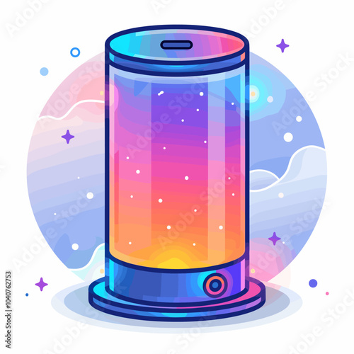 Smart speaker icon. Cartoon illustration of smart speaker vector icon for web design