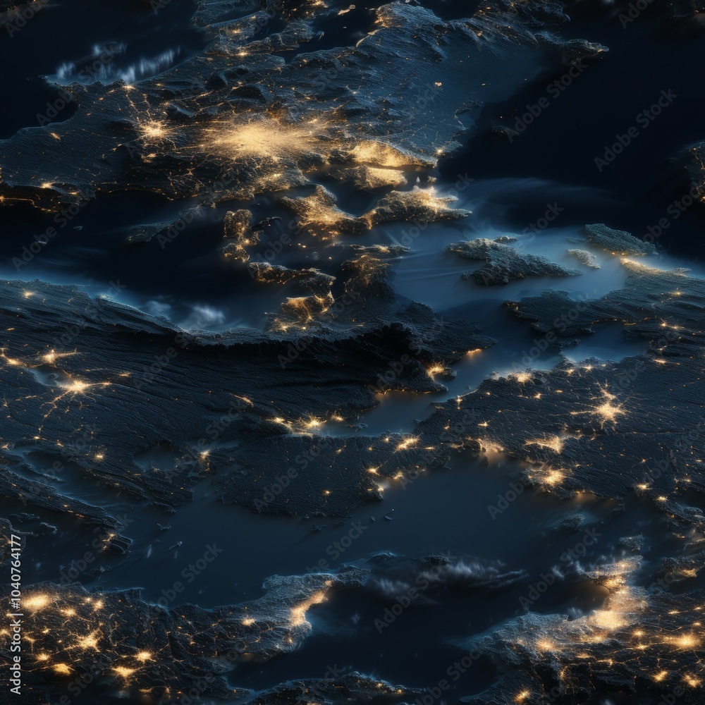 The image shows a night view of the Earth from the International Space Station. The view shows parts of Europe and Asia, as well as the Mediterranean Sea and the Black Sea. The image shows a night view of the Earth from the International Space Station. The view shows parts of Europe and Asia, as well as the Mediterranean Sea and the Black Sea.